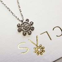 Pt900 CLAS Signature Sparkle Necklace “CORE”