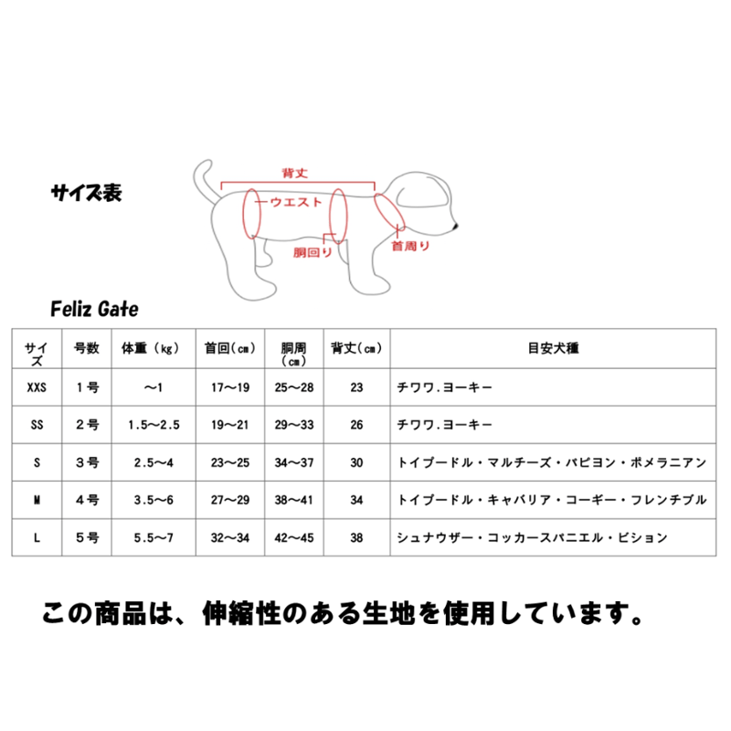 フリル袖Tシャツ 全4色 1号～5号(M/Lサイズ有) | Feliz Gate