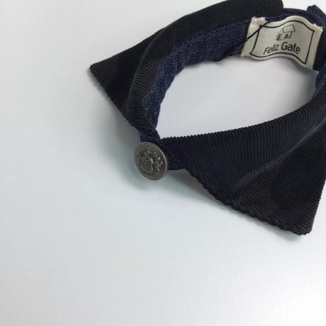 付け襟　カモフラデニム