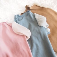 ボリューム袖 チュニック 　全3色 1号～4号(M~Lあり)