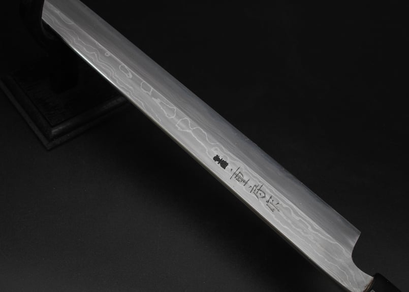 【値下げ】【入手困難】重房作　美しい刃文の柳刃包丁 骨董品 飯塚重房作 霞 柳刃 330㎜ | 日本刃物総本店