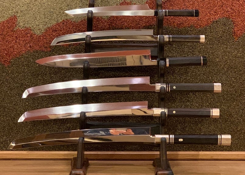 包丁　日本刀　掛け6段 包丁 日本刀 掛け6段