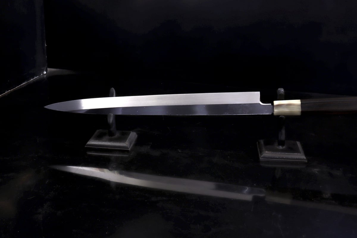 注文製作品】 柳刃 300mm V10金号本焼き | 包丁工房 祥 注文製作品】 柳刃 300mm V10金号本焼き | 包丁工房 祥