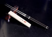 注文製作品】まな箸 花梨柾目、純銀巻き | 包丁工房 祥 注文製作品】まな箸 花梨柾目、純銀巻き | 包丁工房 祥