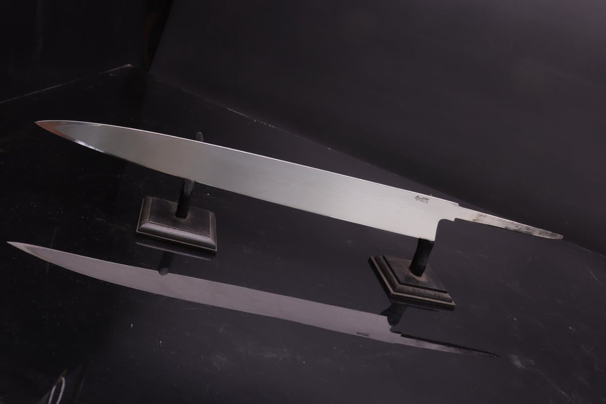 祥誂え 青二鋼尺1 柳刃 | 包丁工房 祥