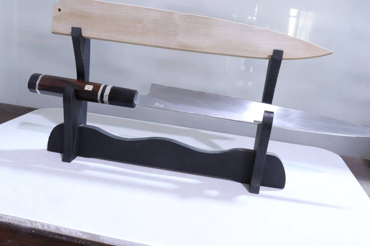 祥誂え 青二鋼尺1 柳刃 | 包丁工房 祥