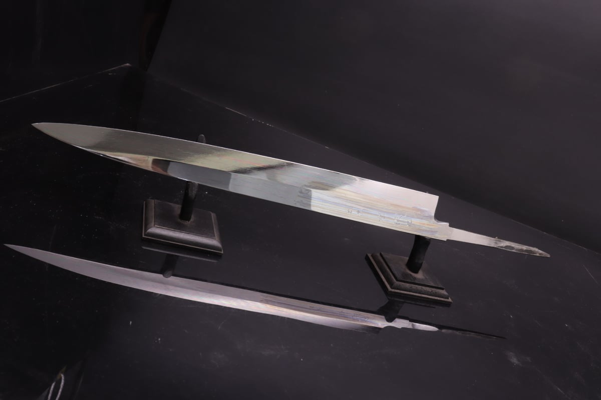 尺ニ 柳刃 切り付け 尺二 V金10号 本焼 鬼反り 柳