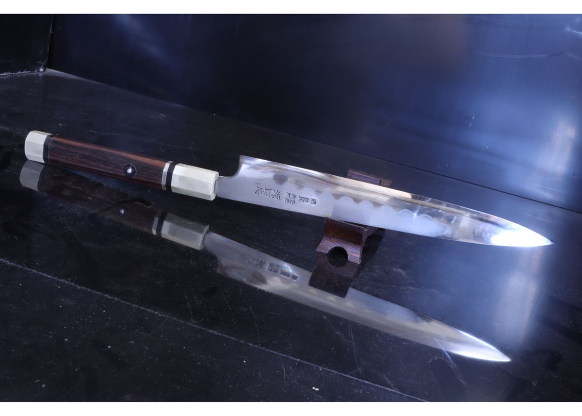 完成品】源昭忠 水野鍛錬所 筋引き240mm 白ニ本焼き | 包丁工房 祥