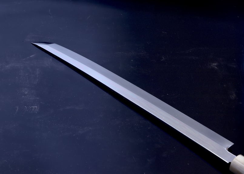 注文製作品】 先丸柳刃 360mm V10金号本焼き | 包丁工房 祥 注文製作品】 先丸柳刃 360mm V10金号本焼き | 包丁工房 祥