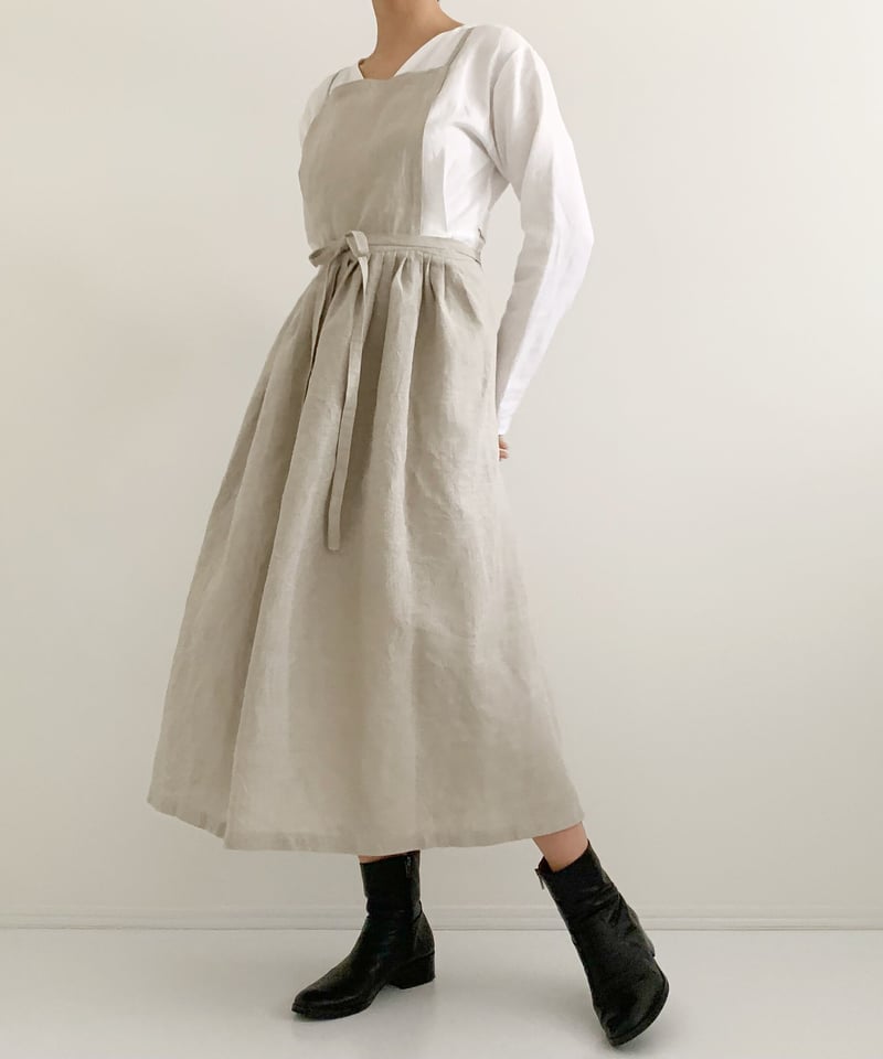 Classic Apron Linen [受注制作] | HERHUE ヘルフェ