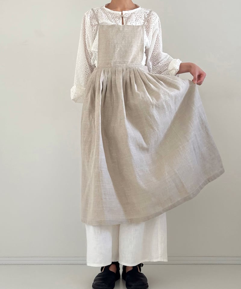 ECHIRE フレンチリネンエプロンセット apron_tc40_03asm.jpg