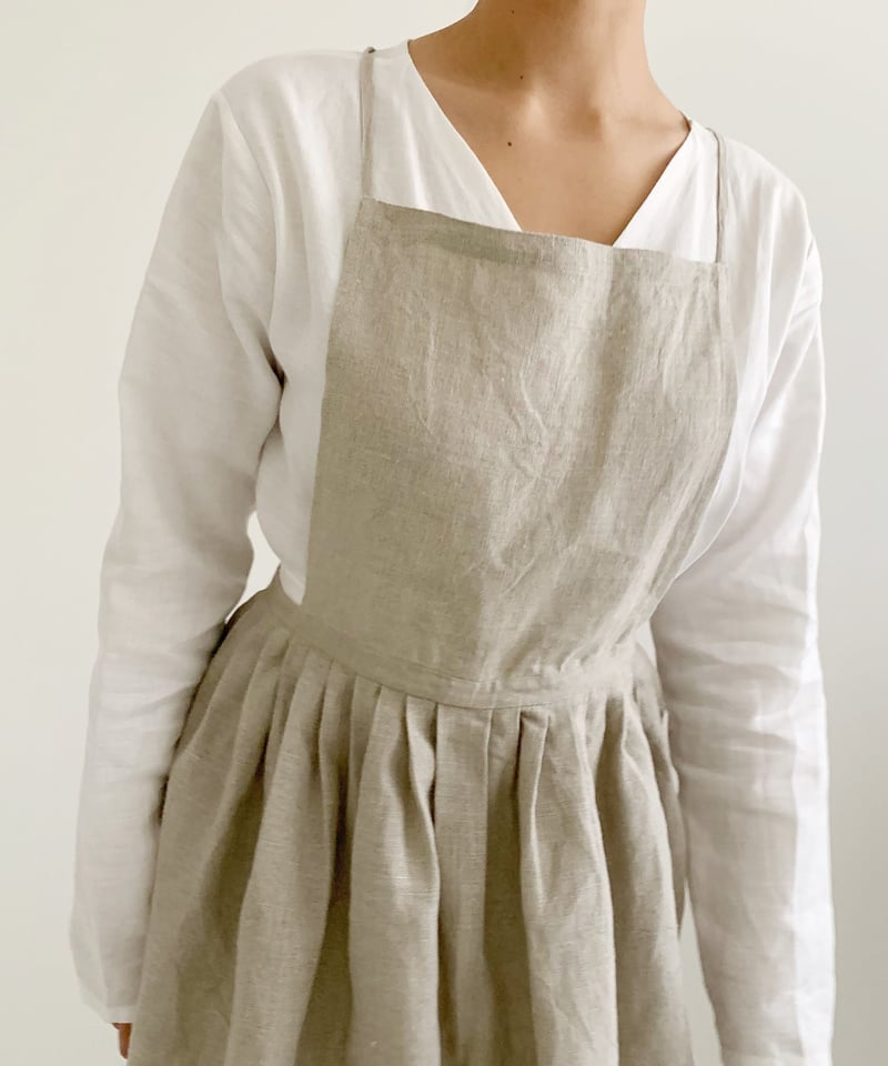 受注制作] ヨーロッパリネンのクラシックエプロン | HERHUE ヘルフェ