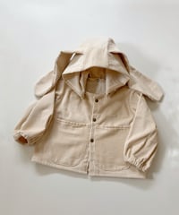 [Toddler] うさぎ耳のコーデュロイジャケット