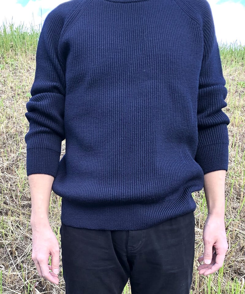 両あぜ編みミドルゲージニット〔ホワイト〕 | ABE KNIT 両あぜ編みミドルゲージニット〔ホワイト〕 | ABE KNIT