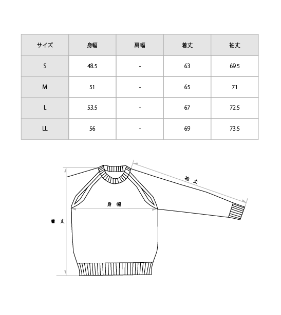 両あぜ編みミドルゲージニット〔ブラック〕 | ABE KNIT