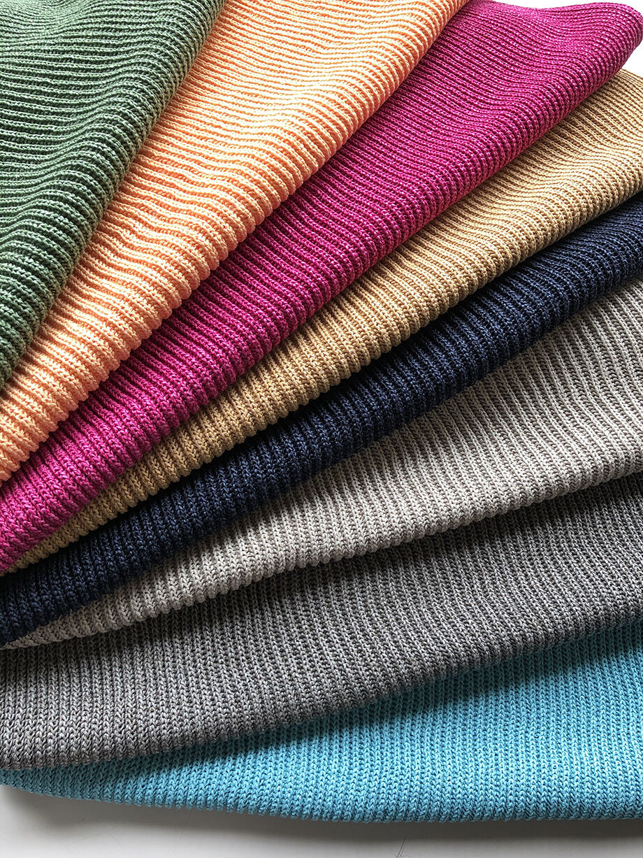 サマーニット】両あぜ編みベスト（ターコイズブルー） | ABE KNIT