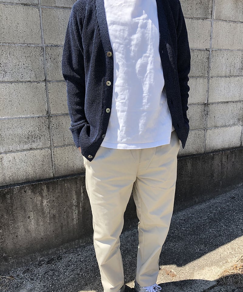 サマーニット】片あぜ編みカーディガン(ネイビー) | ABE KNIT サマーニット】片あぜ編みカーディガン(ネイビー) | ABE KNIT