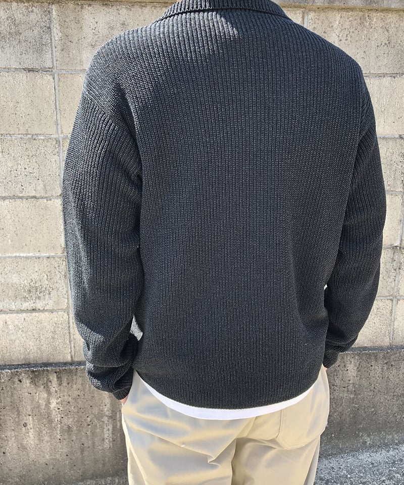 A2230★美品★ ALPACA*ニット*ジャケット*S*黒 サマーニット】片あぜ編みジャケット（ブラック） | ABE KNIT