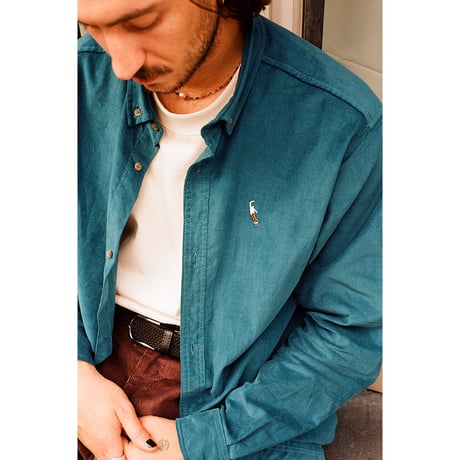MAGENTA "PWS CORD SHIRT" PETROL BLUE / XL