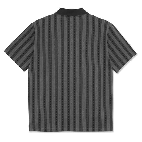 POLAR SKATE CO. "ROAD ZIP POLO SHIRT" GRAPHITE