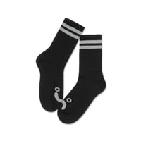 Polar-Skate Socks-Happy-Sad-Black-Heather-Grey