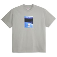 POLAR SKATE CO. "CORE TEE" SILVER / L