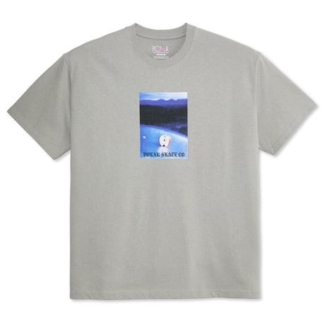 POLAR SKATE CO. "CORE TEE" SILVER / L