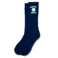 QUARTERSNACKS "BALL IS LIFE SOCKS" NAVY