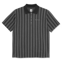 POLAR SKATE CO. "ROAD ZIP POLO SHIRT" GRAPHITE