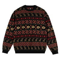 MAGENTA "PERU KNIT CREWNECK" BLACK / M