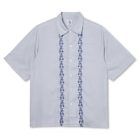 POLAR SKATE CO. "DOODLE BOWLING SHIRT" LIGHT BLUE