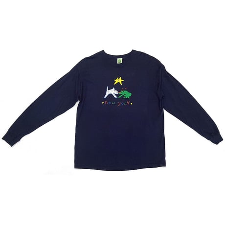 FROG SKATEBOARDS "NEW YORK LONGSLEEVE TEE" NAVY