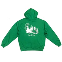 LAST RESORT AB "BALL HOODIE" APPLE GREEN XL size