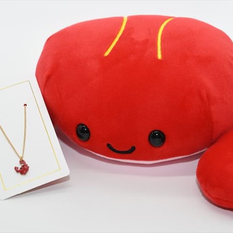 【ハンドメイド】小さな赤カニのネックレス