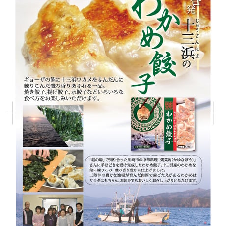 おすすめ！ヘルシーな三陸産ワカメ餃子 １２個入り