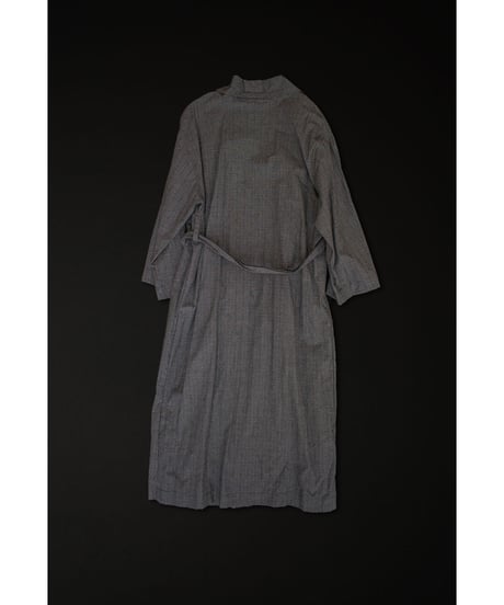 Remake gown (sample products)/ Kids130-150cm /plaid(ビンテージ バンダナスカーフ付き)