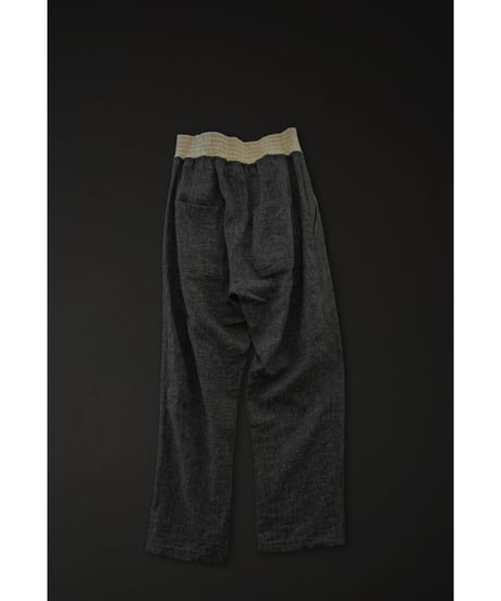 Corset Tuck Pants / Adult / Ivory×gray