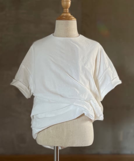 French tuck pullover top (sample products) / Kids120size / Off-white