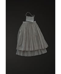 Tablier skirt / Kids110-120cm / Ivory× flower
