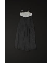 Corset Camisole dress/ Kids130-150cm / Ivory×gray plum