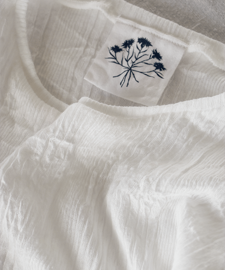 Méduse Tops (rib knit ver) / Kids 120size / White