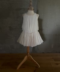 Tank Top & Mini Skirt Set-up (Sample Product / Kids Size 120) Color: Nature