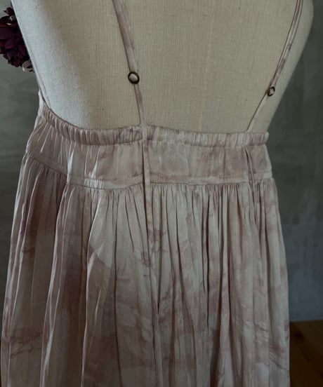 Yoke Gathered Cami Dress “gathered skirt”(sample products) / Kids120size / Dusty Pink