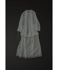 Pawel smock (church smock Ver.) / Kids130-150cm / off-white×lace