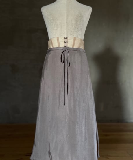 Corset Waist Long Skirt (sample products) / Kids120size / Dusty Pink