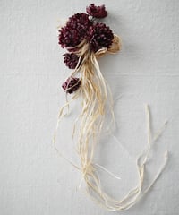 Corsage scabiosa 3 / Accessories / Burgundy