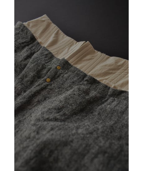 Corset Tuck Pants / Adult / Ivory×gray