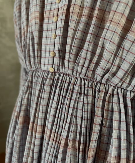 Communion dress (sample products) / Kids 120size / Blue Check Pattern