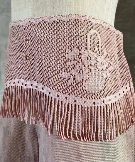 Lace Peplum Bermuda Shorts (sample products) / Kids 120size / Dusty Pink