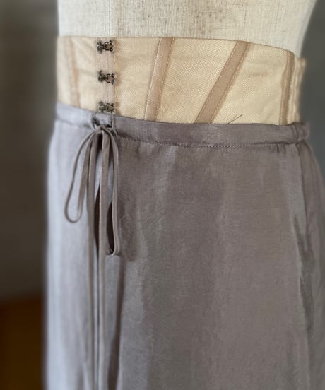 Corset Waist Long Skirt (sample products) / Kids120size / Dusty Pink